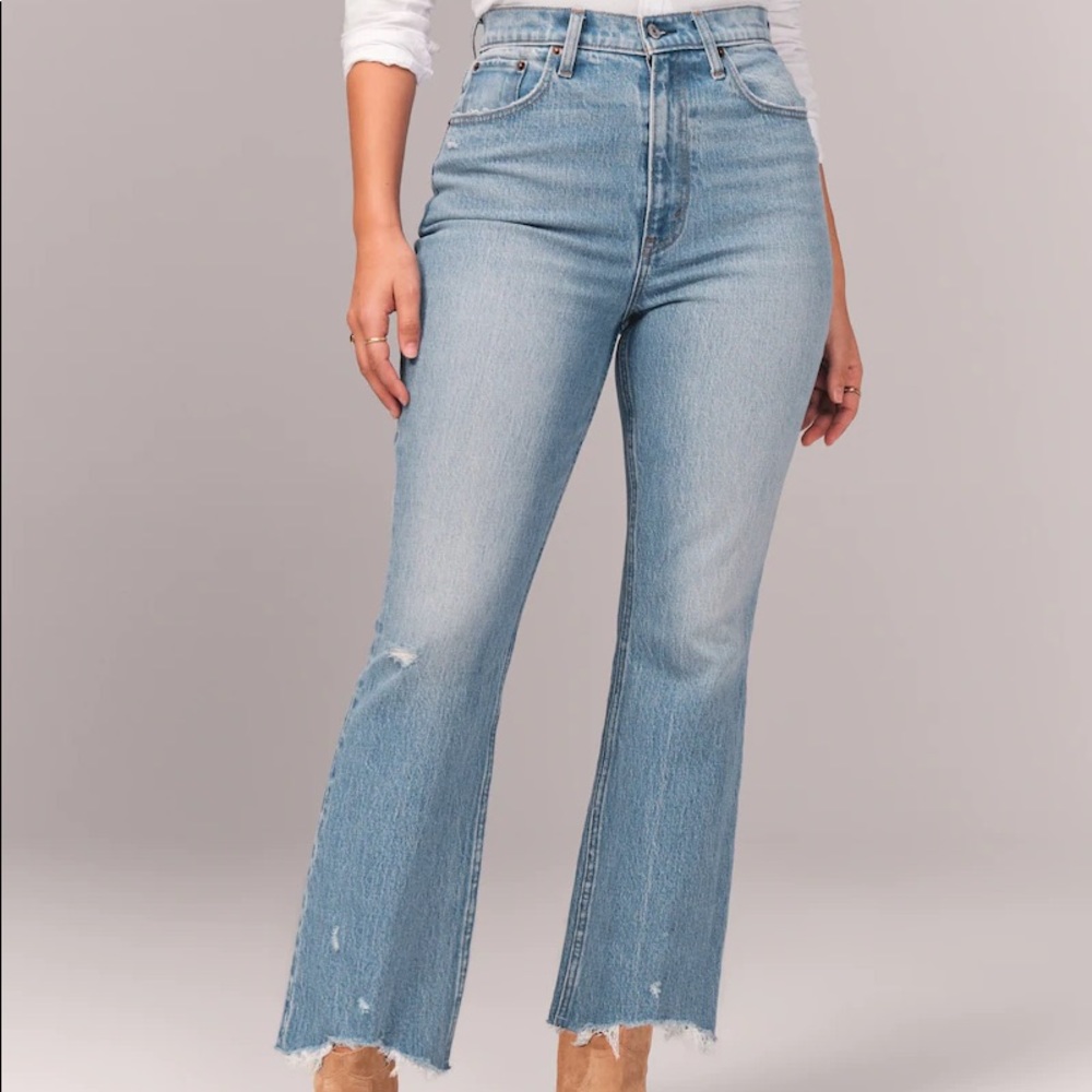 COPY - Abercrombie High Rise Kick Flare Jean